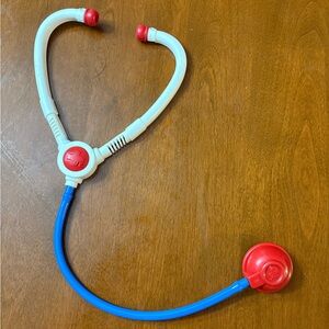 Children's Medical Play Stethoscope - Red and Blue